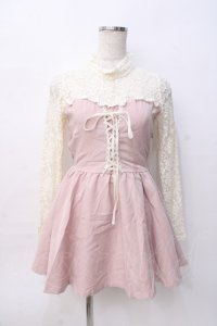 LIZ LISA / レース切替ビスチェワンピース 0 ピンク Y-25-08-07-010-LO-OP-SZ-ZY