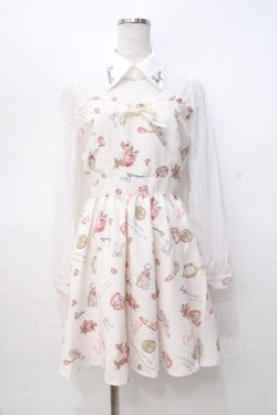 画像1: LIZ LISA / コスメ柄ワンピース 0 アイボリー Y-25-08-07-011-LO-OP-SZ-ZY