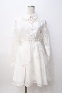LIZ LISA / メッセージptワンピース 0 白 Y-25-08-07-012-LO-OP-SZ-ZY