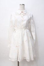 画像1: LIZ LISA / メッセージptワンピース 0 白 Y-25-08-07-012-LO-OP-SZ-ZT025 (1)