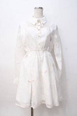 画像1: LIZ LISA / メッセージptワンピース 0 白 Y-25-08-07-012-LO-OP-SZ-ZY