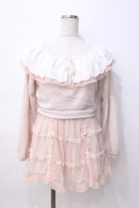 LIZ LISA / シャギー×トリコットトップス 0 ピンク Y-25-08-07-013-LO-TO-SZ-ZY