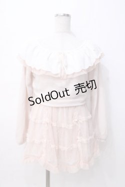 画像1: LIZ LISA / シャギー×トリコットトップス 0 ピンク Y-25-08-07-013-LO-TO-SZ-ZH