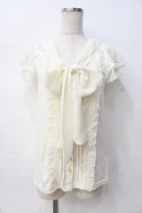 LIZ LISA / ボウタイブラウス風トップス 0 アイボリー Y-25-08-07-002-LO-TO-SZ-ZY