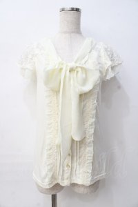 LIZ LISA / ボウタイブラウス風トップス 0 アイボリー Y-25-08-07-002-LO-TO-SZ-ZY