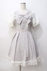 LIZ LISA / セーラー衿ワンピース 0 グレー Y-25-08-07-016-LO-OP-SZ-ZY