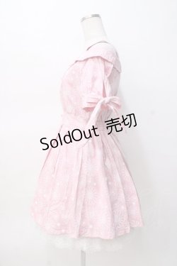 画像2: LIZ LISA / お花刺繍肩あきワンピース 0 ピンク Y-25-08-07-023-LO-OP-SZ-ZY