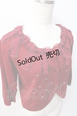 画像4: axes femme / リボンデザインボレロ M 赤 Y-25-08-08-033-AX-TO-SZ-ZY