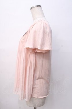 画像2: axes femme / 襟付きプリーツAラインプルオーバー M ピンク Y-25-08-08-037-AX-TO-SZ-ZY