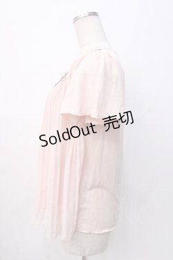 画像2: axes femme / 襟付きプリーツAラインプルオーバー M ピンク Y-25-08-08-037-AX-TO-SZ-ZY