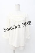 axes femme / 袖口モチーフ付インナープルオーバー M 生成り Y-25-08-08-039-AX-TO-SZ-ZY