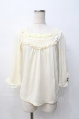 axes femme / 袖口モチーフ付インナープルオーバー M 生成り Y-25-08-08-039-AX-TO-SZ-ZY