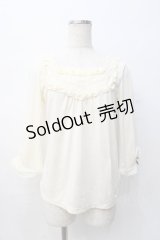 axes femme / 袖口モチーフ付インナープルオーバー M 生成り Y-25-08-08-039-AX-TO-SZ-ZY