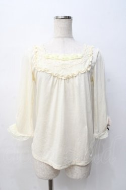 画像1: axes femme / 袖口モチーフ付インナープルオーバー M 生成り Y-25-08-08-039-AX-TO-SZ-ZY