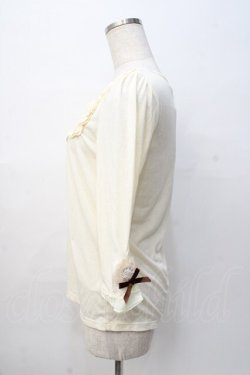 画像2: axes femme / 袖口モチーフ付インナープルオーバー M 生成り Y-25-08-08-039-AX-TO-SZ-ZY