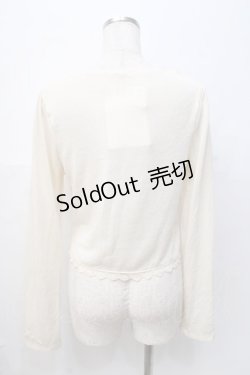画像3: axes femme / バラ生地使いボレロ M 生成り３ Y-25-08-08-040-AX-TO-SZ-ZY