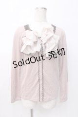 axes femme / ビックリボンカットソー M アワピンク Y-25-08-08-042-AX-TO-SZ-ZI