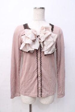 画像1: axes femme / ビックリボンカットソー M アワピンク Y-25-08-08-042-AX-TO-SZ-ZY