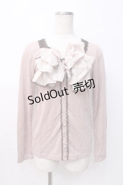 画像1: axes femme / ビックリボンカットソー M アワピンク Y-25-08-08-042-AX-TO-SZ-ZI