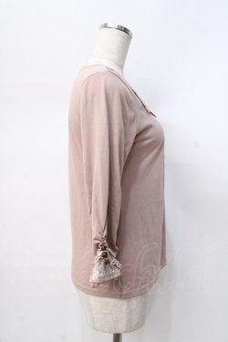 画像2: axes femme / 七分袖プルオーバー M 淡ピンク Y-25-08-08-044-AX-TO-SZ-ZY