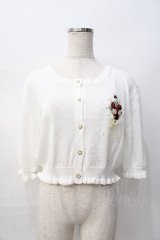axes femme / ブーケ手刺繍サマーカーディガン F 生成り Y-25-08-08-047-AX-TO-SZ-ZY