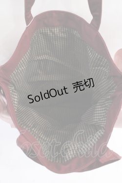 画像3: Maison de FLEUR / 受注限定Bordeauxキャンバストートバッグ F ピンクベージュ Y-25-08-08-005-LO-BG-SZ-ZT500