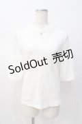 axes femme POETIQUE / レース襟カットプルオーバー M 生成り Y-25-08-08-048-AX-TO-SZ-ZY
