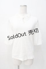 axes femme POETIQUE / レース襟カットプルオーバー M 生成り Y-25-08-08-048-AX-TO-SZ-ZY