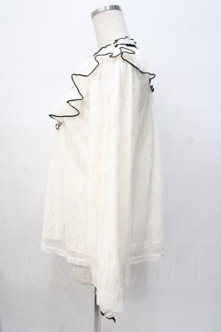 画像2: axes femme / バイカラーメローレースプルオーバー F 生成り Y-25-08-08-051-AX-TO-SZ-ZY