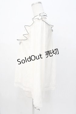 画像2: axes femme / バイカラーメローレースプルオーバー F 生成り Y-25-08-08-051-AX-TO-SZ-ZI