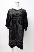 KILL STAR / ベロアプリントT  黒 Y-25-08-08-054-PU-TO-SZ-ZY