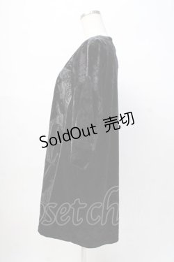 画像2: KILL STAR / ベロアプリントT  黒 Y-25-08-08-054-PU-TO-SZ-ZY