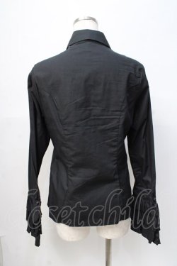 画像3: PEACE NOW / フリルブラウス M 黒 Y-25-08-08-055-PU-BL-SZ-ZY