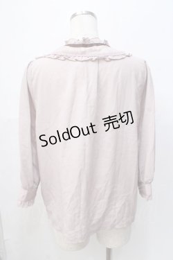 画像3: axes femme / クラシカル刺繍七分袖ブラウス M 淡ピンク Y-25-08-08-056-AX-BL-SZ-ZI