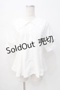axes femme POETIQUE / フリルデザインセーラーブラウス M 生成り Y-25-08-08-058-AX-BL-SZ-ZY