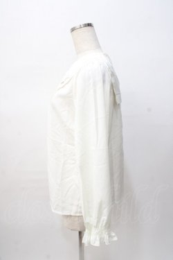 画像2: axes femme POETIQUE / スカラップ刺繍襟ブラウス M 生成り Y-25-08-08-059-AX-BL-SZ-ZY