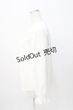 画像2: axes femme POETIQUE / スカラップ刺繍襟ブラウス M 生成り Y-25-08-08-059-AX-BL-SZ-ZY