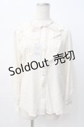 axes femme / 透けレースとろみブラウス M 生成り Y-25-08-08-061-AX-BL-SZ-ZY