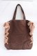画像2: Maison de FLEUR / 原宿限定キャンバスレースアップトートバッグ F ブラウン Y-25-08-08-007-LO-BG-SZ-ZY (2)