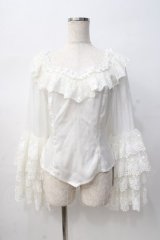 Neo Ludwig / 姫袖オフショルブラウス   Y-25-08-08-062-EL-BL-SZ-ZY