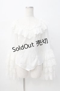 Neo Ludwig / 姫袖オフショルブラウス   Y-25-08-08-062-EL-BL-SZ-ZY