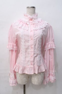 画像1: BABY,THE STARS SHINE BRIGHT / mary・marryブラウス  ピンク Y-25-08-08-064-BA-BL-SZ-ZY