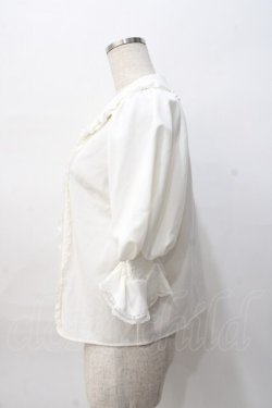 画像2: mille fille closet by LODISPOTTO / フリル襟ブラウス  白 Y-25-08-08-066-LO-BL-SZ-ZY