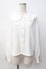 DearMyLove / リボン付きブラウス  白 Y-25-08-08-067-EL-BL-SZ-ZY