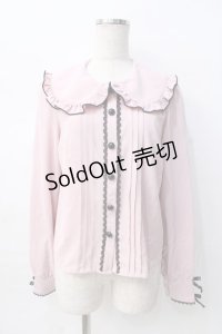 DearMyLove / フリル襟ブラウス  ピンク Y-25-08-08-068-EL-TO-SZ-ZY