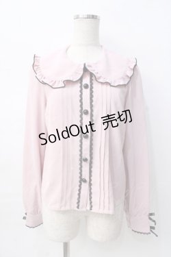 画像1: DearMyLove / フリル襟ブラウス  ピンク Y-25-08-08-068-EL-TO-SZ-ZY