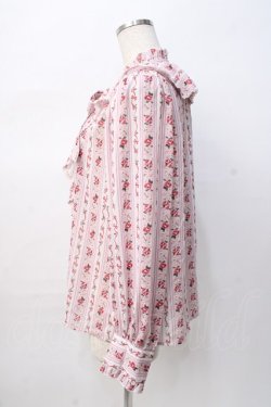 画像2: axes femme kawaii / プチローズ柄ブラウス M ピンク Y-25-08-08-070-AX-TO-SZ-ZY