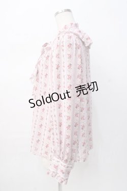 画像2: axes femme kawaii / プチローズ柄ブラウス M ピンク Y-25-08-08-070-AX-TO-SZ-ZY