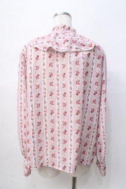 画像3: axes femme kawaii / プチローズ柄ブラウス M ピンク Y-25-08-08-070-AX-TO-SZ-ZY