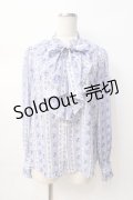 axes femme kawaii / プチローズ柄ブラウス M ラベンダー Y-25-08-08-071-AX-TO-SZ-ZH